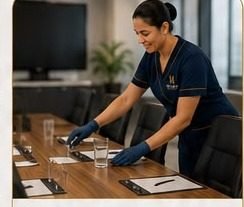 Preparação de salas de reunião